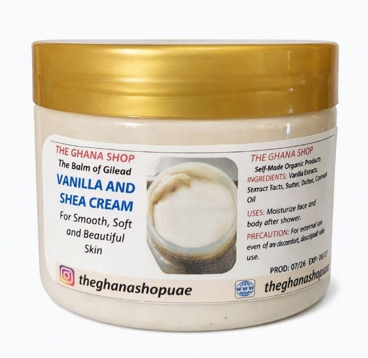 Vanilla Shea Cream — The Ghana Shop UAE
